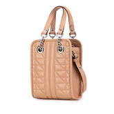 グッチ GGマーモント キルティング ハンドバッグ ショルダーバッグ 2WAY 696123 ベージュ レザー レディース GUCCI 【中古】